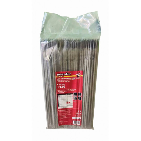 Lot de 120 électrodes diamètre 3.2mm