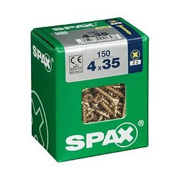 Lot De 150 Vis Acier Tête Fraisée Pozidriv Spax, Diam.4 Mm X L.35 Mm