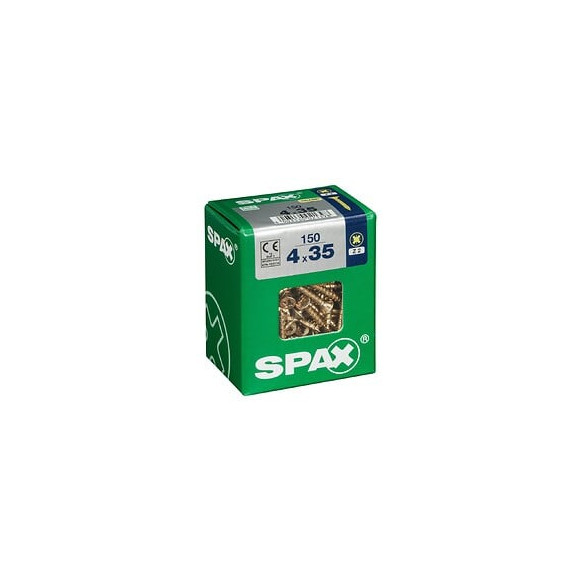 Lot De 150 Vis Acier Tête Fraisée Pozidriv Spax, Diam.4 Mm X L.35 Mm