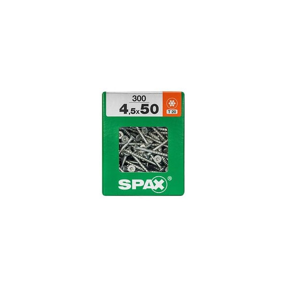 Lot De 300 Vis Acier Tête Fraisée Torx Spax, Diam.4.5 Mm X L.50 Mm