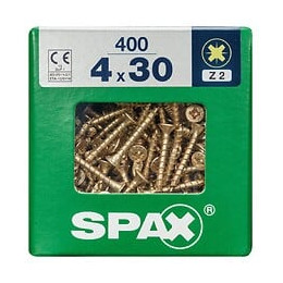 Lot De 400 Vis Acier Tête Fraisée Pozidriv Spax, Diam.4 Mm X L.30 Mm