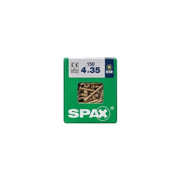 Lot De 150 Vis Acier Tête Fraisée Pozidriv Spax, Diam.4 Mm X L.35 Mm