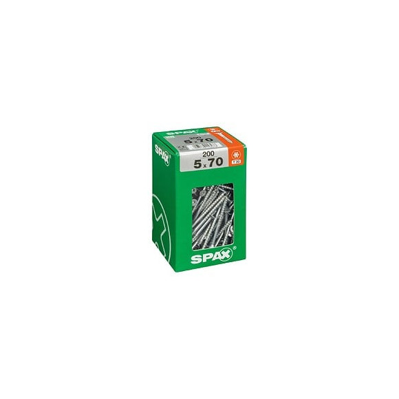 Lot De 200 Vis Acier Tête Fraisée Torx Spax, Diam.5 Mm X L.70 Mm