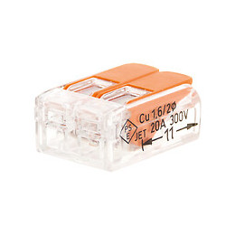 Lot de 10 mini-bornes automatiques 2 entrées à cliquet