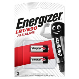 Pile alcaline miniature Energizer LR1/E90, pack de 2
