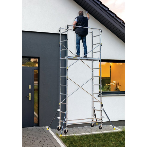 Echafaudage quad up evolution hauteur de travail 4m70