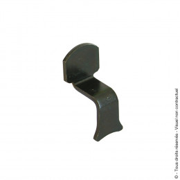 Butée de volet coudée à sceller - noir