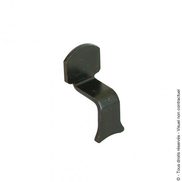 Butée de volet coudée à sceller - noir
