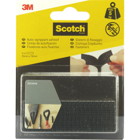 Bande Agrippante Adhésive extrême Noir 7.6cmx25mm