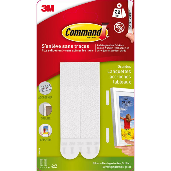 Languette de Fixation Tableau Blanc Grand Modèle