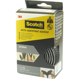 Rouleau Agrippant Adhésif extrême Noir 1mx25mm