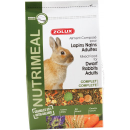 Aliments complets pour lapins nains adultes ZOLUX Nutrimeal 2,5 kg
