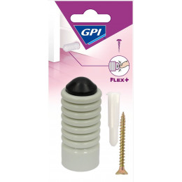 Butée Murale à Anneaux Blanc