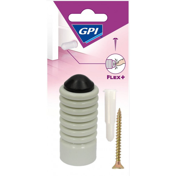 Butée Murale à Anneaux Blanc