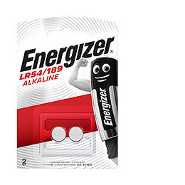 Pile bouton alcaline Energizer LR54/189, pack de 2