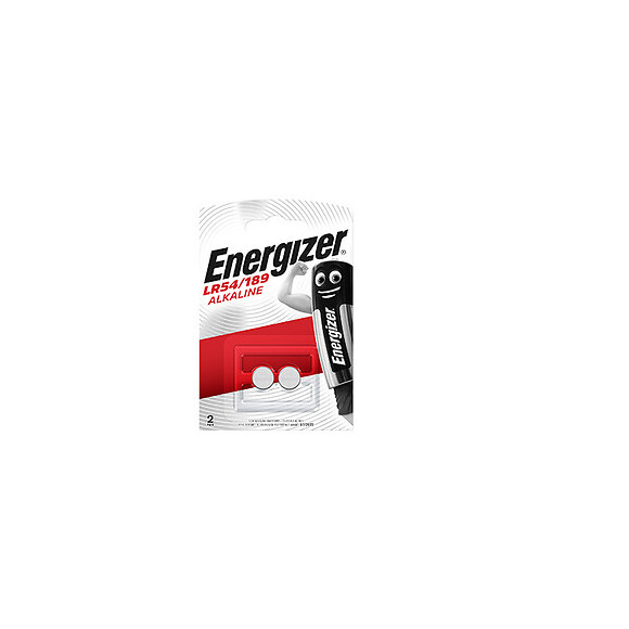 Pile bouton alcaline Energizer LR54/189, pack de 2