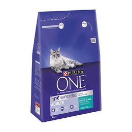 Croquettes chat adulte - Poisson de mer et Céréales complètes - 3kg