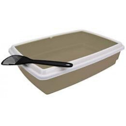 Bac litière avec rebord