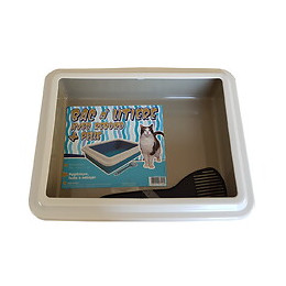 Bac litière avec rebord