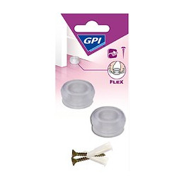 Butée élastique Transparent Petit Modèle x2