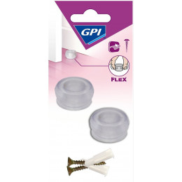 Butée élastique Transparent Petit Modèle x2