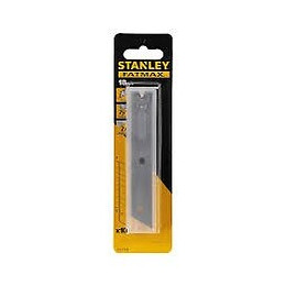 Lames de cutter "" Stanley Fatmax"" - carte de 10 lames 18 mm