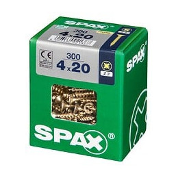 Lot De 300 Vis Acier Tête Fraisée Pozidriv Spax, Diam.4 Mm X L.20 Mm