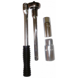 Clé à bougie à cliquet 16/21mm