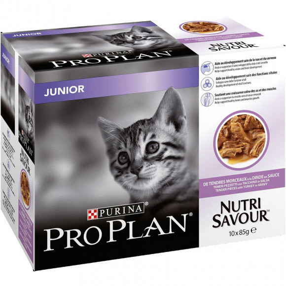 Aliment chaton Junior - Dinde - 10x85g