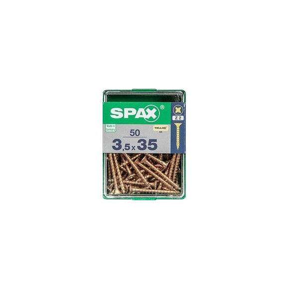 Lot De 50 Vis Acier Tête Fraisée Pozidriv Spax, Diam.3.5 Mm X L.35 Mm