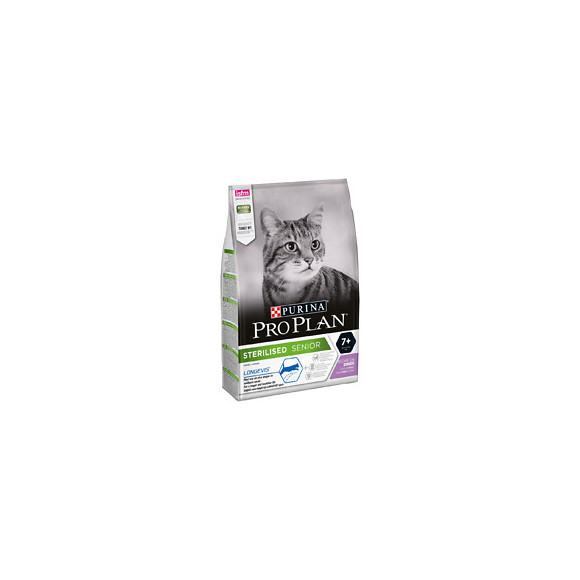 Croquettes chat stérilisé 7+ avec LONGEVIS - 3kg