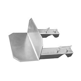 Fixation cerclage simple zingué blanc pour mât diamètre 25-50mm