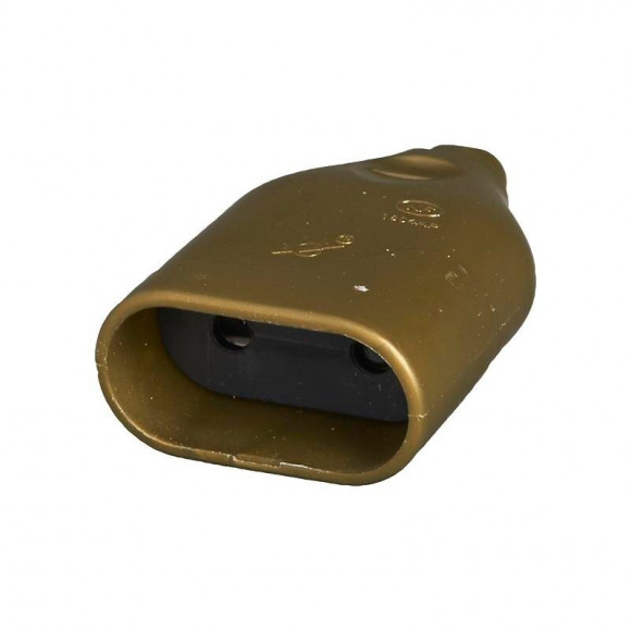 Fiche électrique femelle 2 pôles 6A couleur or