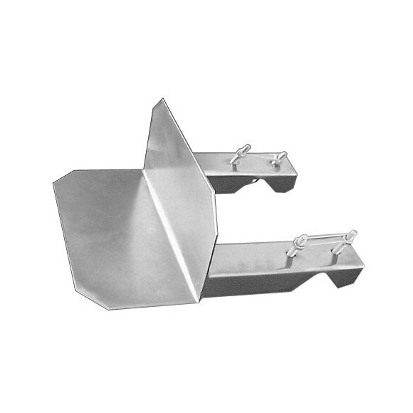 Fixation cerclage simple zingué blanc pour mât diamètre 25-50mm