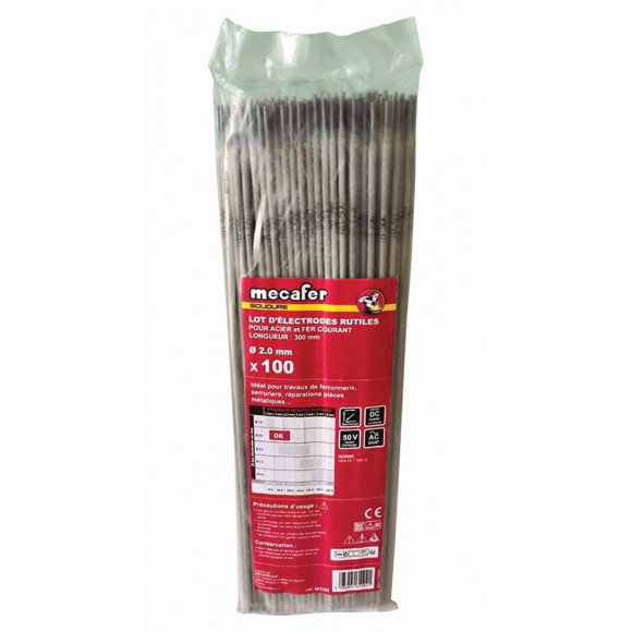 Lot de 100 électrodes diamètre 2.0mm