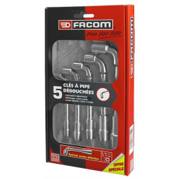 Coffret 5 clés à pipe débouchées