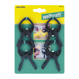 4 pinces de serrage à ressort Microfix ouverture 30mm