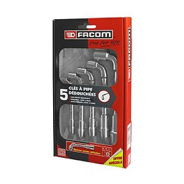 Coffret 5 clés à pipe débouchées