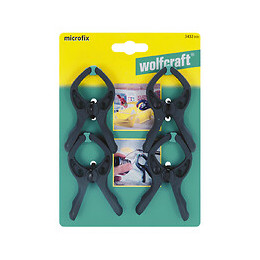 4 pinces de serrage à ressort Microfix ouverture 30mm