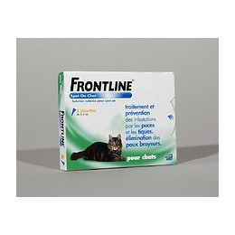 6 pipettes antiparasitaires FRONTLINE Spot-On chat