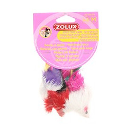 Lot de 3 souris à plumes - ZOLUX
