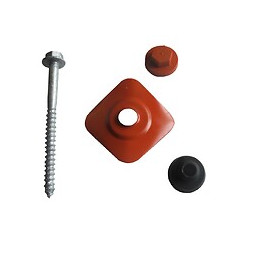 50 fixations coloris terracotta pour toiture coverite