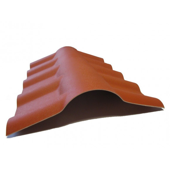 Faitière express coloris terracotta 43x74x15cm