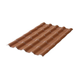 Plaque express terracotta imitation tuile 222x75cm