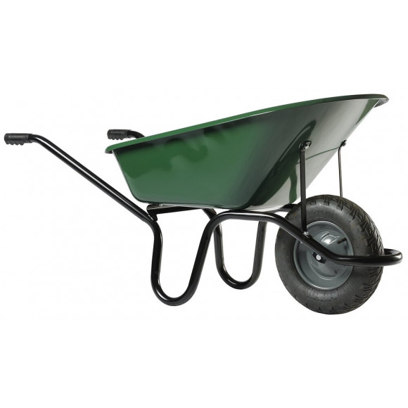 Brouette bati 110 reno peinte roue gonflée