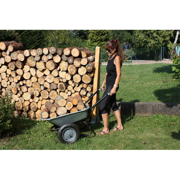 Brouette Aktiv excellium 100 twin galva roue gonflée