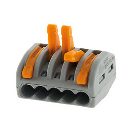 Lot de 10 bornes souples 5 entrées S222