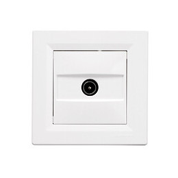 Asfora - Prise TV - Blanc