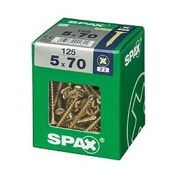 Lot De 125 Vis Acier Tête Fraisée Pozidriv Spax, Diam.5 Mm X L.70 Mm