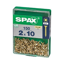 Lot De 150 Vis Acier Tête Fraisée Pozidriv Spax, Diam.2 Mm X L.10 Mm